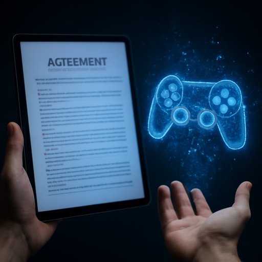 asha777 agreement document on tablet
